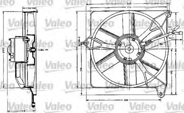 VALEO 883554 Electric Motor, radiator fan